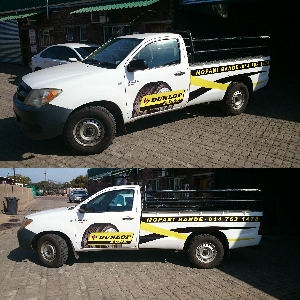 Dunlop bakkie vehicle branding